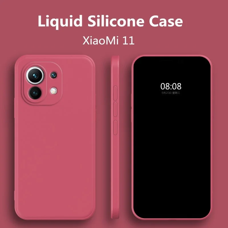 

Square Liquid Silicone Case For Xiaomi Redmi Note 10 9 Pro 9S 9SE Mi 10T Pro 11 Lite Ultra K40 Pro Coque Slim Matte Soft Cover