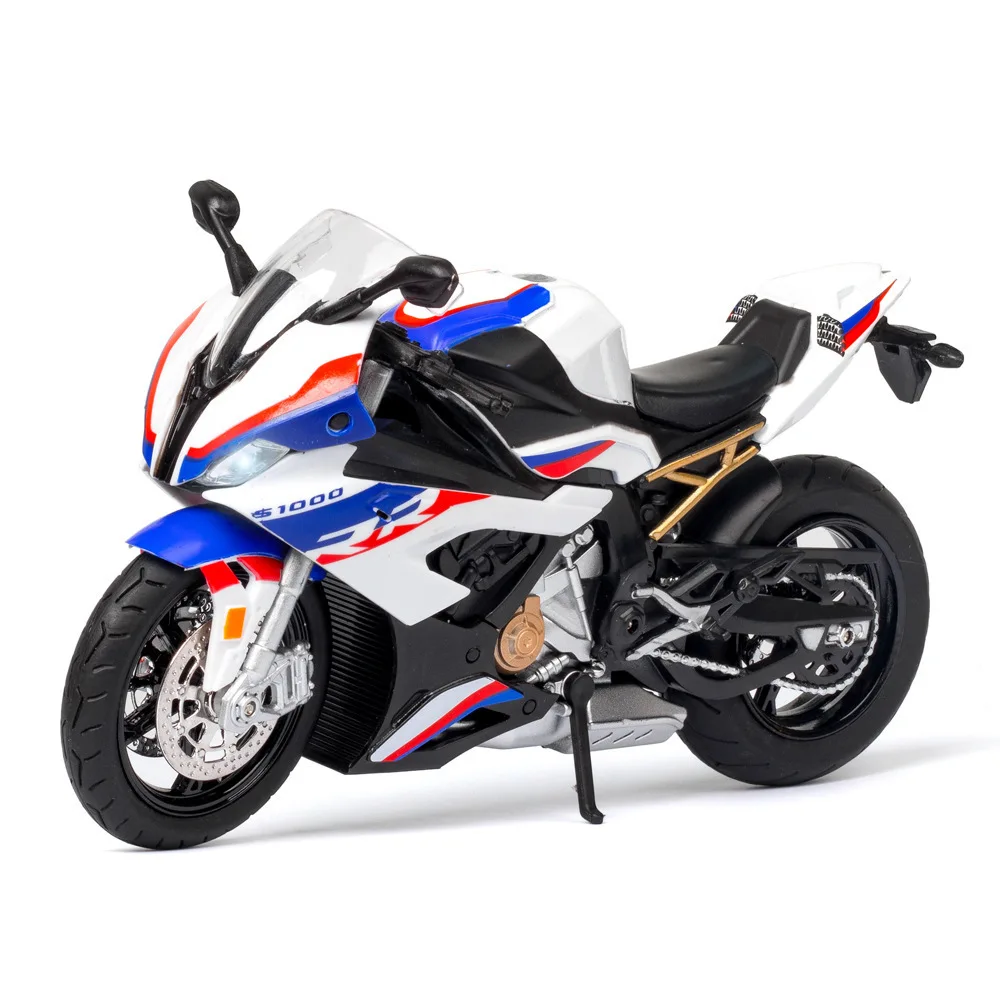 Модель мотоцикла 1:12 S1000RR со звуком и светом детская игрушка украшения для подарок