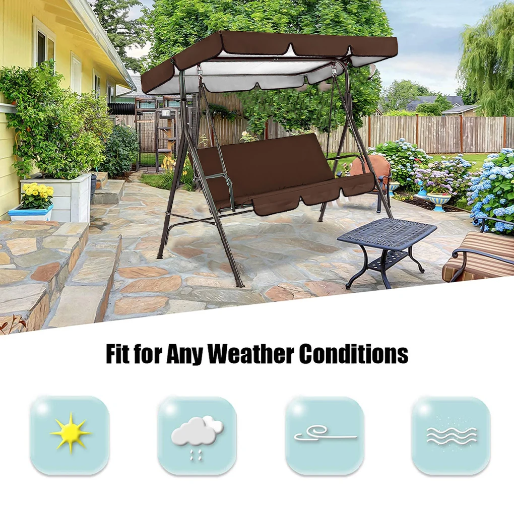 Садовые качели верхнее покрытие водонепроницаемое уличное кресло-качели гамак