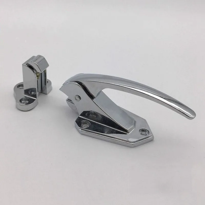 

Zinc Alloy Door Handle Lock Spring Loaded Pull Handle Latch For Oven Refrigerator Freezer Storage Industrial Accessories
