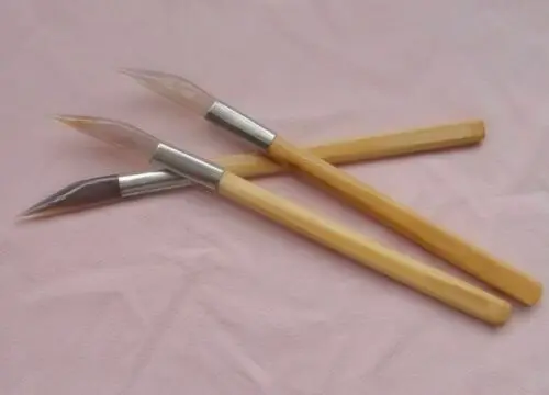 

220 мм-230 мм, Бамбуковая ручка, полировщик, искусственный нож, лезвие для золотых, серебряных драгоценностей, ювелирный инструмент