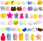 Миниатюрные сжимаемые игрушки Mochi, милые игрушки для снятия стресса, кошка, панда, единорог, подарки для детей, мальчиков и девочек