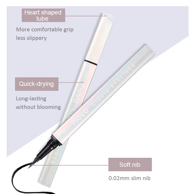 Жидкая подводка для глаз водостойкая долговечная гладкая быстросохнущая легко