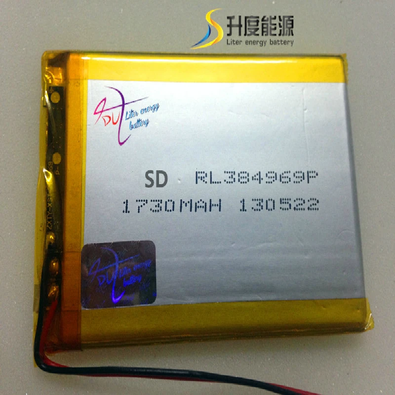 SD384969 3,7 V 1730mAH заводская цена батареи сделано в Китае SD405070 SD385070 1730mAh