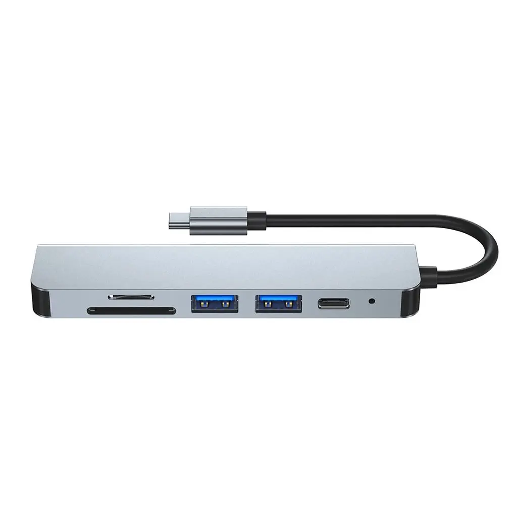 

Multifunctional Interface Extension Notebook 6-in-1 TYPE C Docking Station 4K High-definition Visual Experience