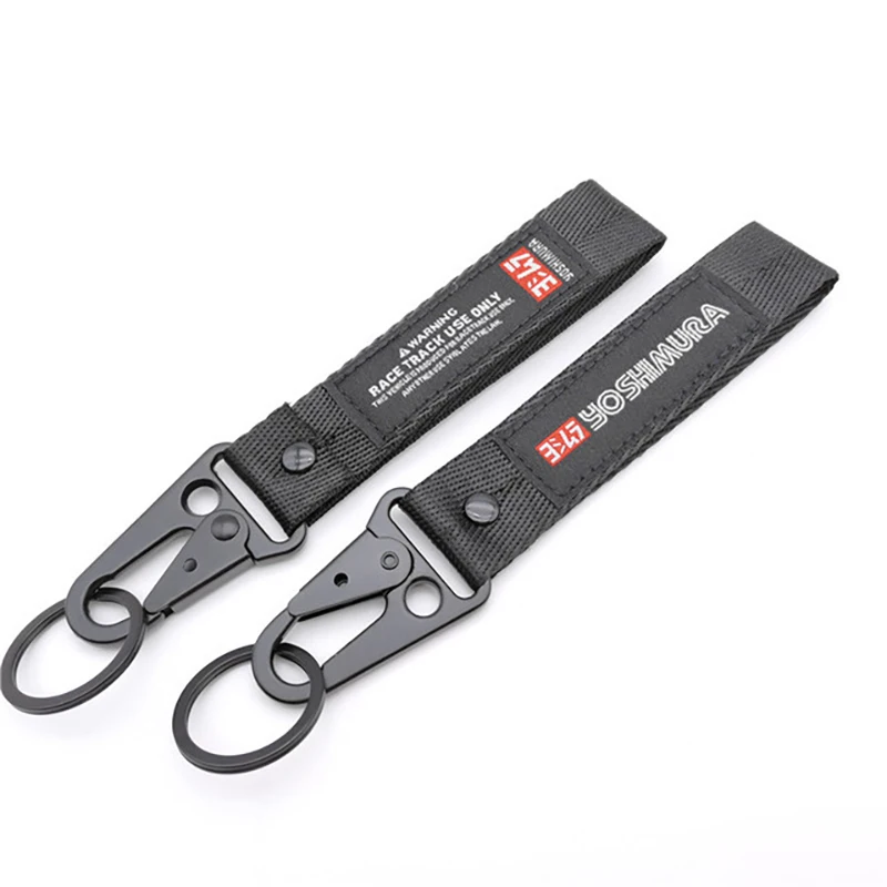 Брелок для ключей с эмблемой мотоцикла нейлоновый ремешок стальной пружинный