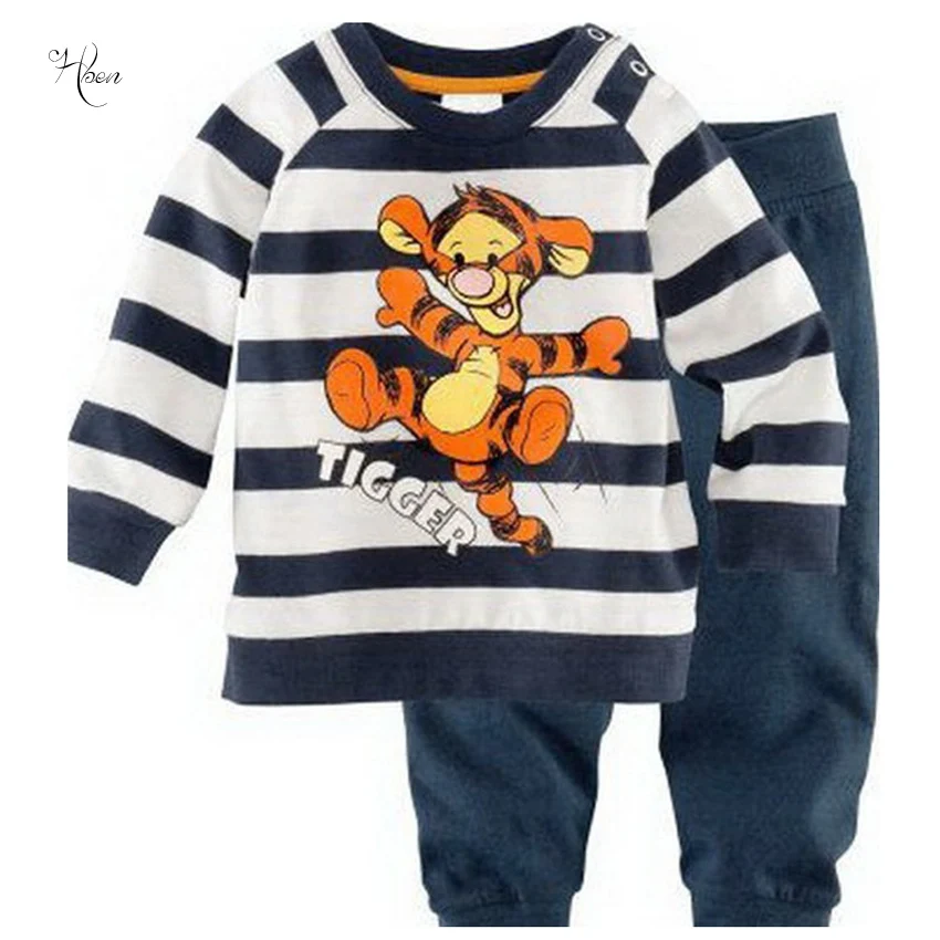 Весенние детские пижамы Топы костюм одежда детская для мальчиков и девочек