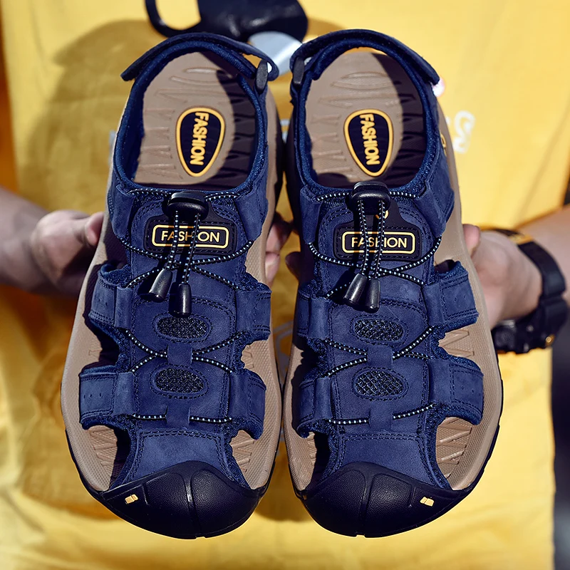 

Plus Size 38-48 Men's Seaside Water Sandals Surfing Shoes Summer Aqua Sandals Men River Water Shoes Non-slip Male Beach Sandals