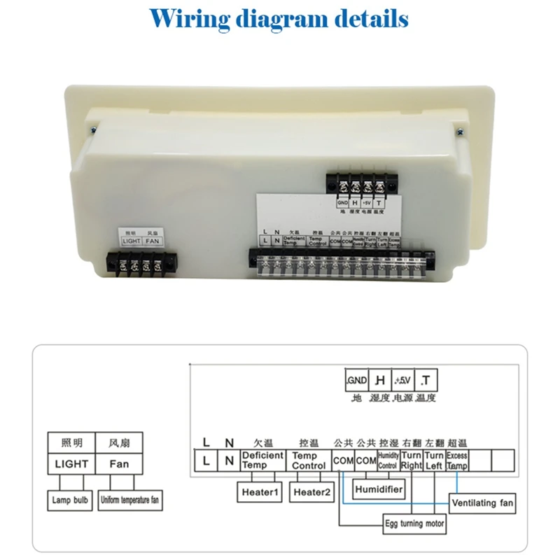 

XM-18SW Egg Incubator Controller Thermostat Hygrostat App System Control Temperature and Humidity Controller