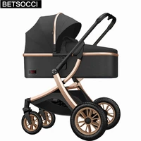 baby stroller high landscape 2 in 1 stroller can sit and recline two way shock absorber lightweight folding baby stroller