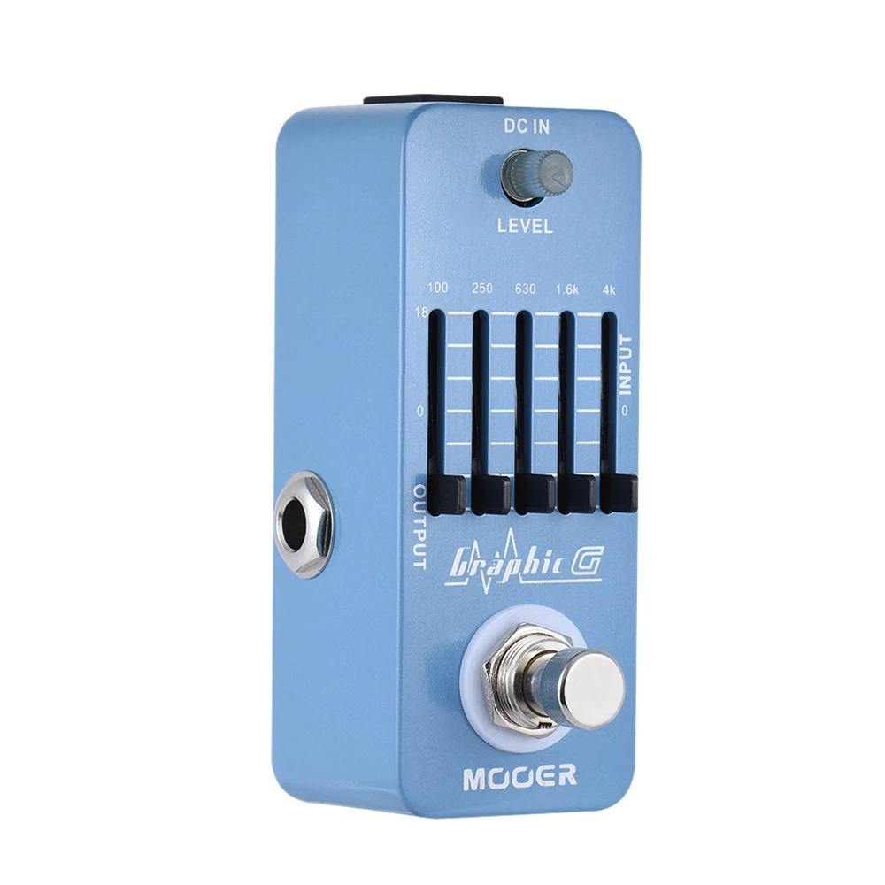 Mooer педаль графических эффектов G 5-Band True Bypass MEQ1 для электрогитары Reverb гитара