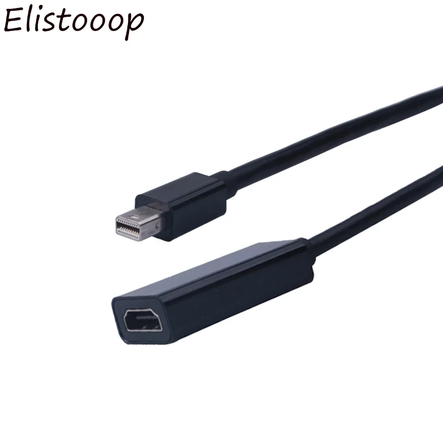 Elistooop Мини DP порт дисплея Порт папа к HDMI Женский адаптер конвертер кабель для Mac