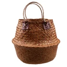 Складная корзина для хранения корзины ручной работы для грязного белья контейнер цветочный горшок садовый кашпо органайзер для хранения украшения дома