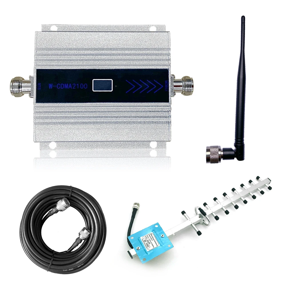LCD Digital Display 3G 2100MHz Mobile Phone Signal Booster Cell Repeater Amplifier Set | Инструменты