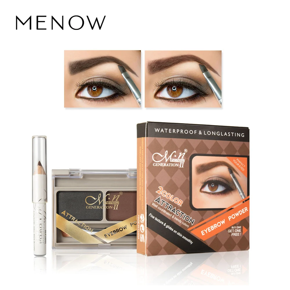 MENOW водостойкая пудра для бровей Кисть подводка глаз Ручка E418 | Красота и здоровье