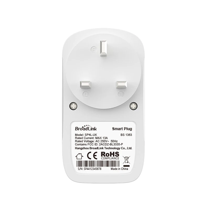 BroadLink BestCon SP4L умный Wi-Fi разъем UK с диммерным ночсветильник для умного дома |