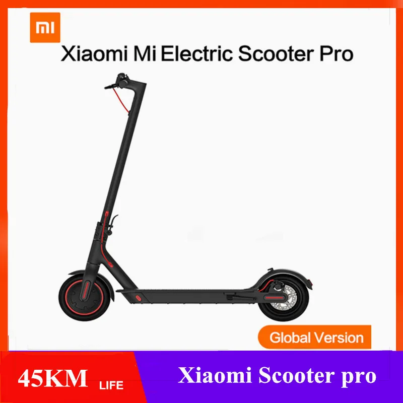 Xiaomi Mijia Pro умный электрический скутер 12.8AH с аккумулятором до 45 км, складной скейтборд
