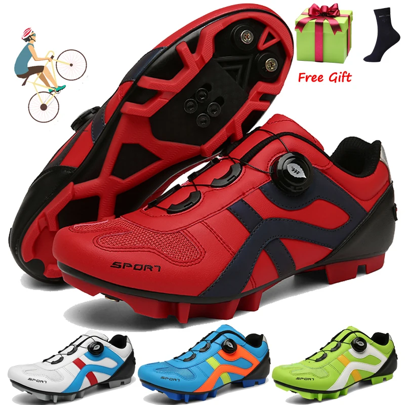 

2021 Mtb Cycling Shoes Sneakers Men Mountain Bike Road Shoes Luminous Professional Ultralight Cycling Sneakers