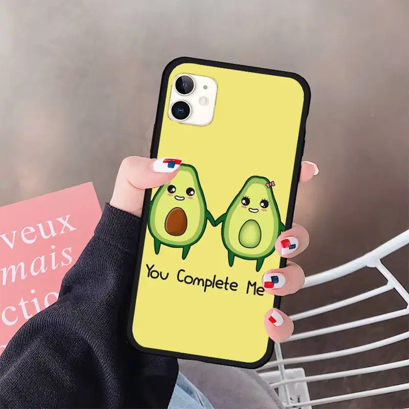 

Cute Avocado Funny Phone Case for iPhone 11 12 pro XS MAX 8 7 6 6S Plus X 5S SE 2020 XR