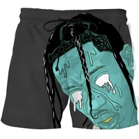 2021 breathable 3d beach pants summer mens swimming board shorts printed art beach pants anime quick drying surfing sweatpants