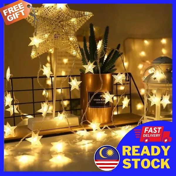 

3M LED LIGHT/ STRING FAIRY LIGHT/ DECO ROOM/STAR LAMP/ LED CLIP/ CHRISTMAS TREE DECO/PARTY DECO [ READY STOCK]