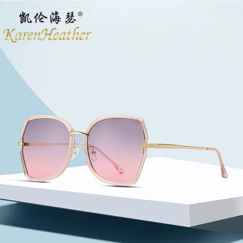 2020 женские солнцезащитные очки больших размеров с океанскими линзами Винтажные