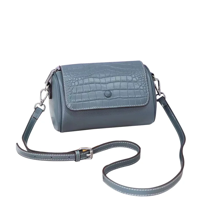 

Small Genuine Leather Crossbody Bag For Women 2021 New Designer Pillow Shape Shoulder Messenger Bags Cowhide Female Handbag