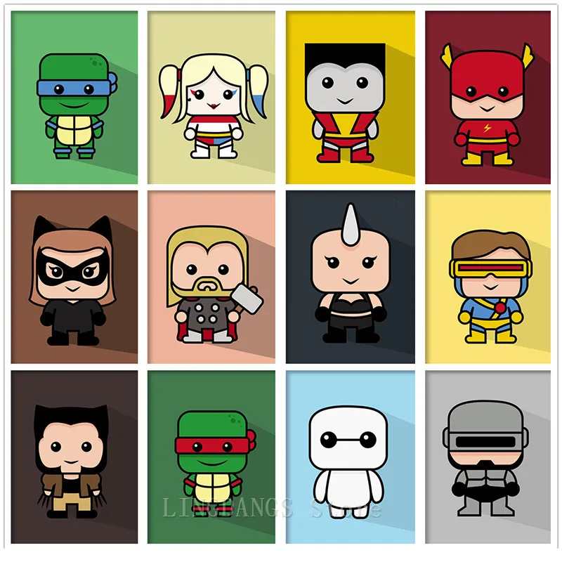 Алмазная 5D картина сделай сам мультяшный супергерой Марвел Мстители Капитан