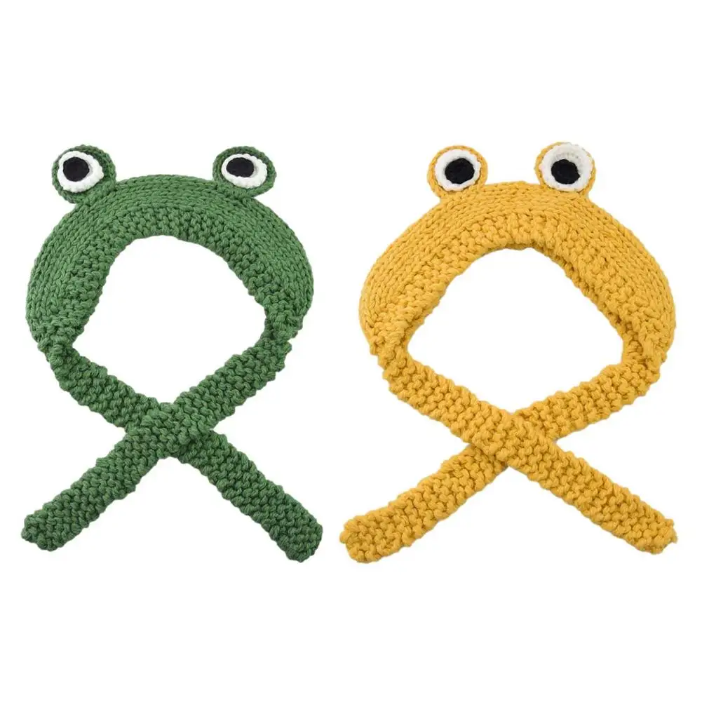 

Fashion Frog Hat Beanies Knitted Winter Hat Solid Hip-hop Skullies Knitted Hat Cap Costume Accessory Gifts Warm Winter Bonnet
