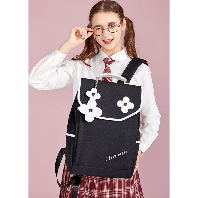 Женская сумка через плечо с цветами простая Студенческая вместительная Милая