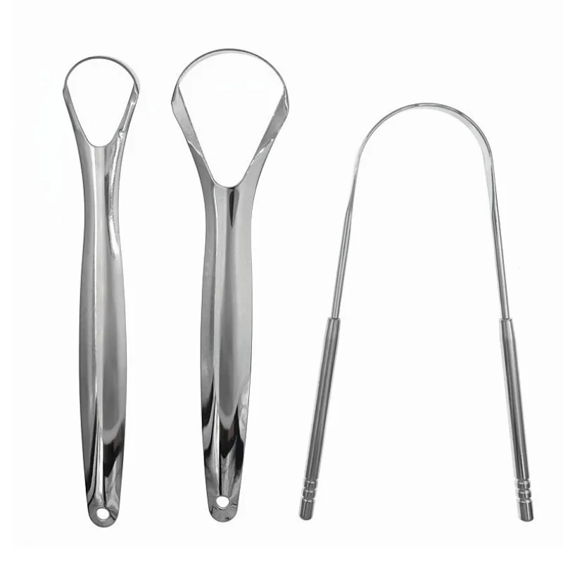 Портативный однослойный скребок для языка многоразовые скребки из нержавеющей