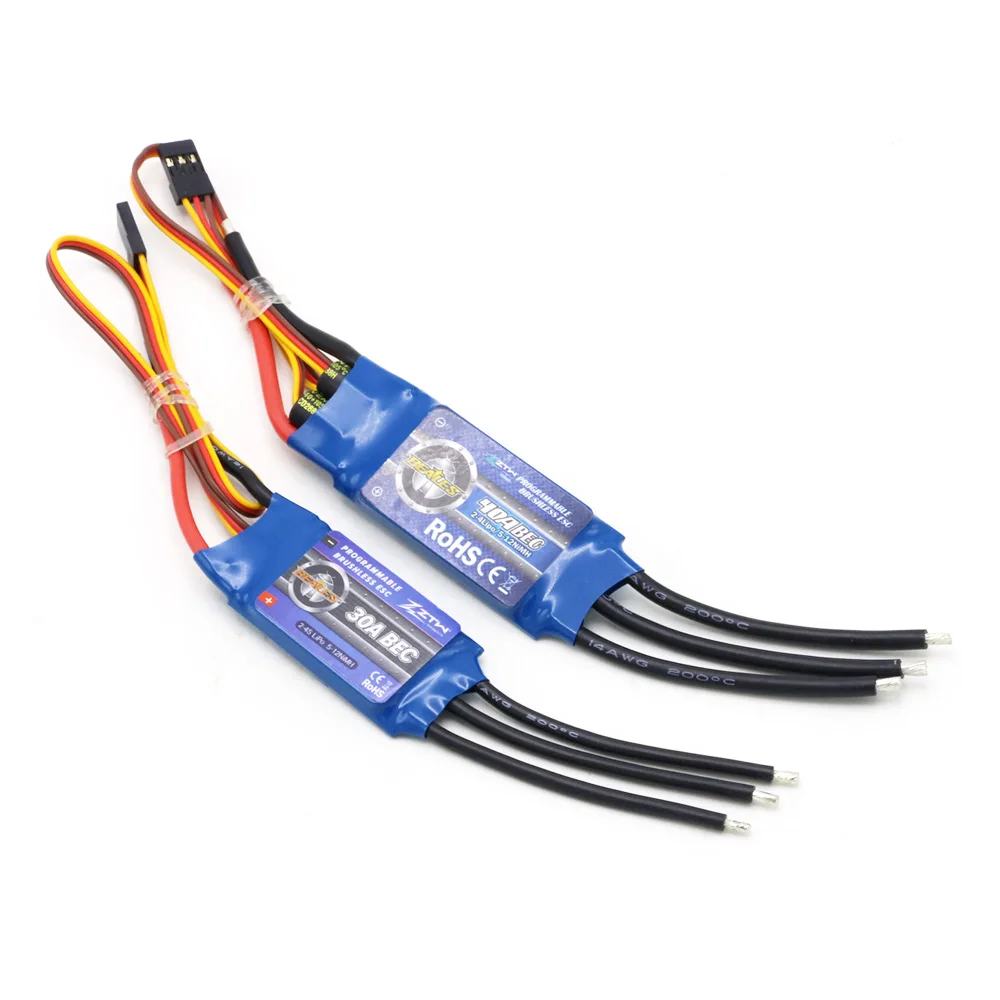 ZTW Beatle Series 2-6s 20A 30A 40A 50A 60A 80A контроллер скорости ESC с Programe картой для радиоуправляемого дрона RC вертолета