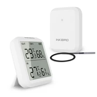 digital lcd accurate temperature and humidity monitor with 13 receiver for brewhouseaquariumpublic places inkbird ith 20r
