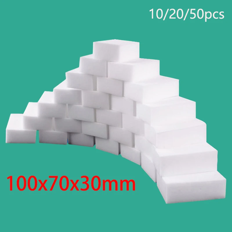 

Kitchen Cleaning Sponge 10x7x3cm Melamine Sponge Magic Sponge Eraser Sponge Cleaner for Kitchen Bathroom Office Cleaning Tools
