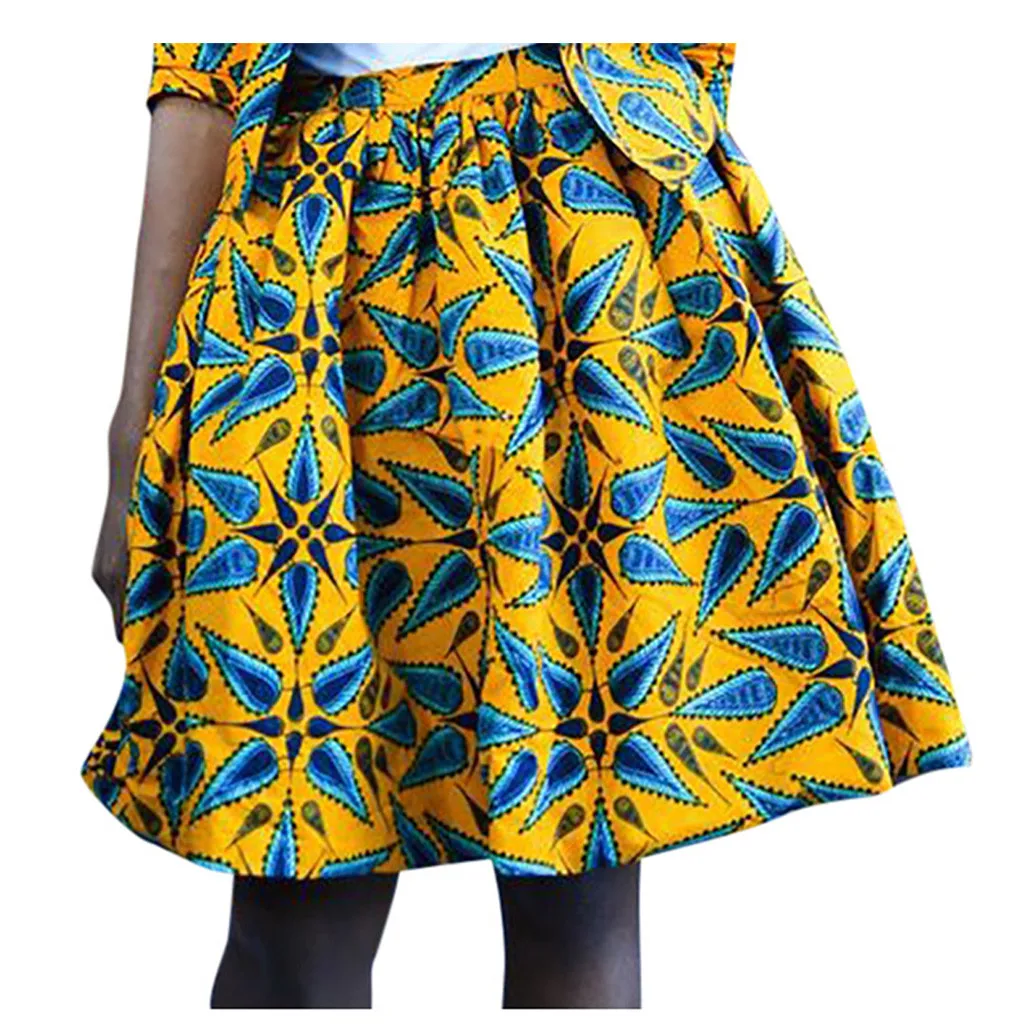 Женские юбки весна сексуальные с цифровым принтом карманами выше колена