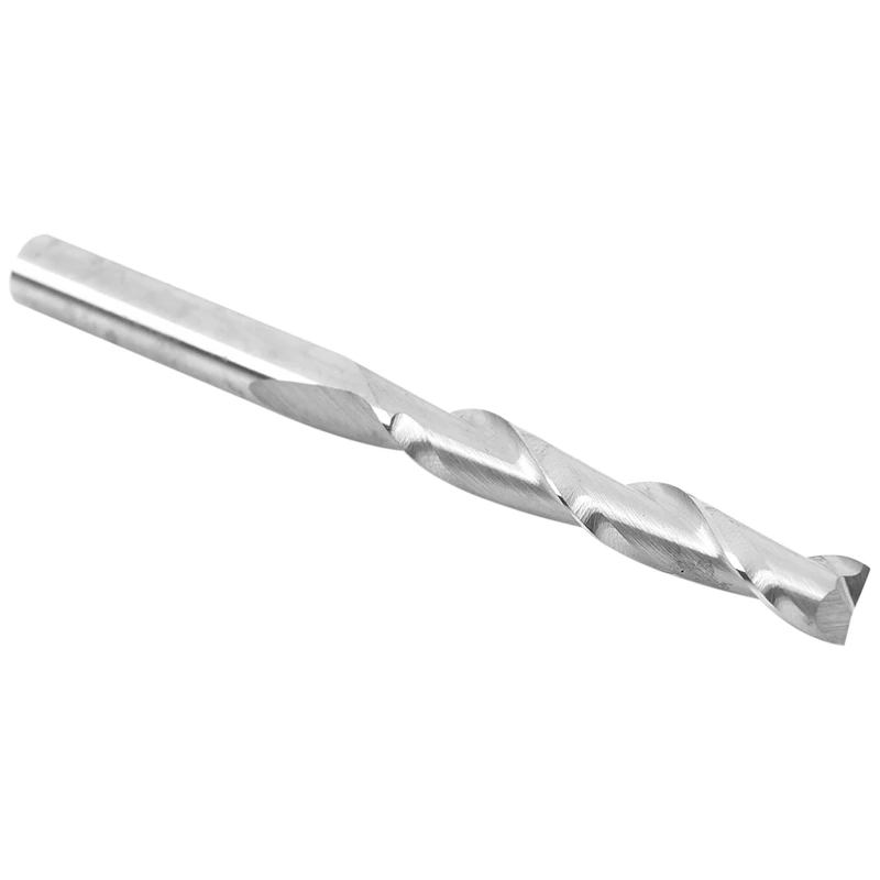

Retail 10x 1/8 inch 3.175mm Carbide CNC Double Two Flute Spiral Bits End Mill Router 22mm
