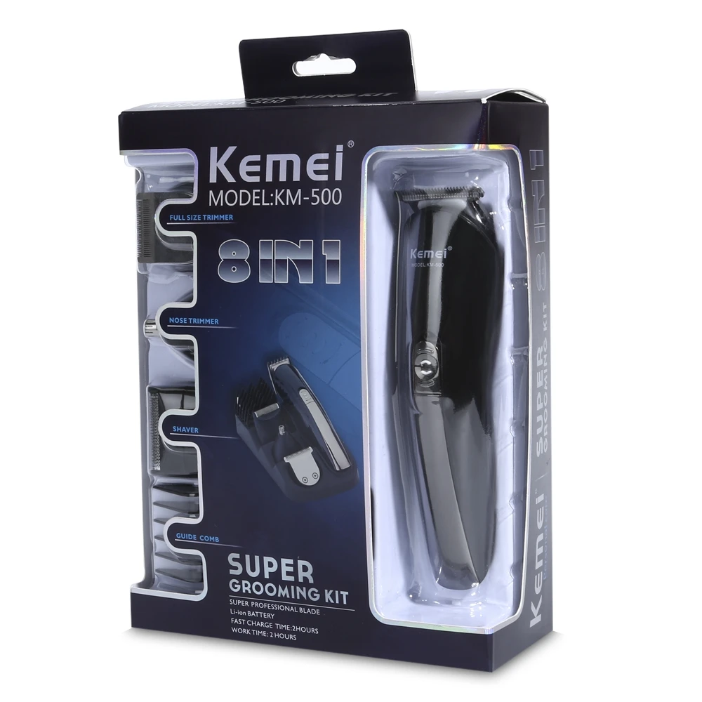 

Kemei500 Multifunction Electric Hair Clipper Rechargeable Hair Trimmer Shaver Razor Cordless Adjustable Clipper 100-240v