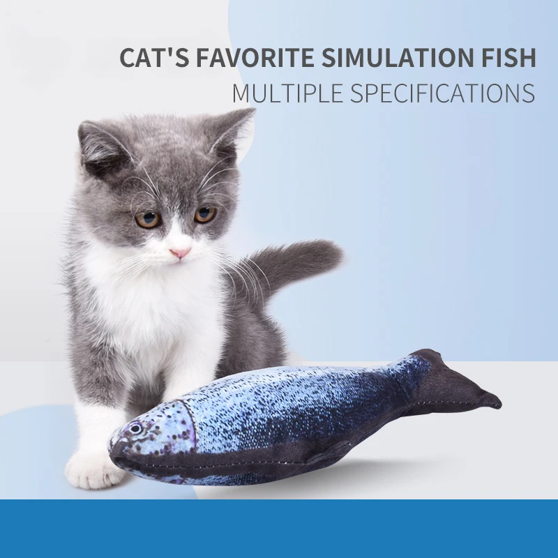 Мягкая плюшевая игрушка для кошек в форме рыбы подарки игрушки мягкая подушка