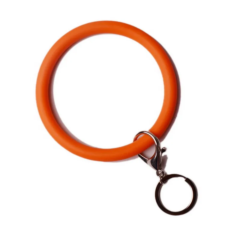 DZ0101-orange Персонализированные монограмма эмаль диск Популярные трендовые Леопард Подсолнух кактус узоры круглый кожаный браслет брелок с кисточкой - Цвет: DZ0101-orange