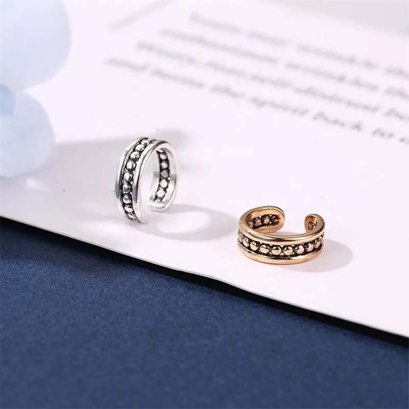 2019 Новые горячие простые серьги для женщин Ретро креативные выдолбленные волны