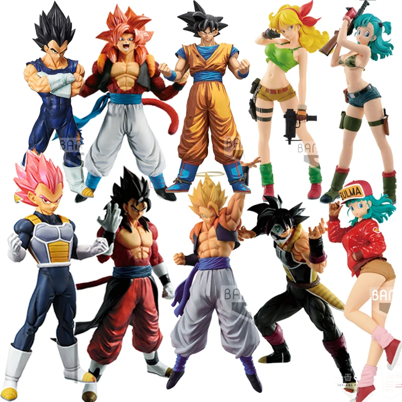 Оригинальные фигурки героев аниме Драконий жемчуг Gogeta Vegeta IV Сон Гоку бульма