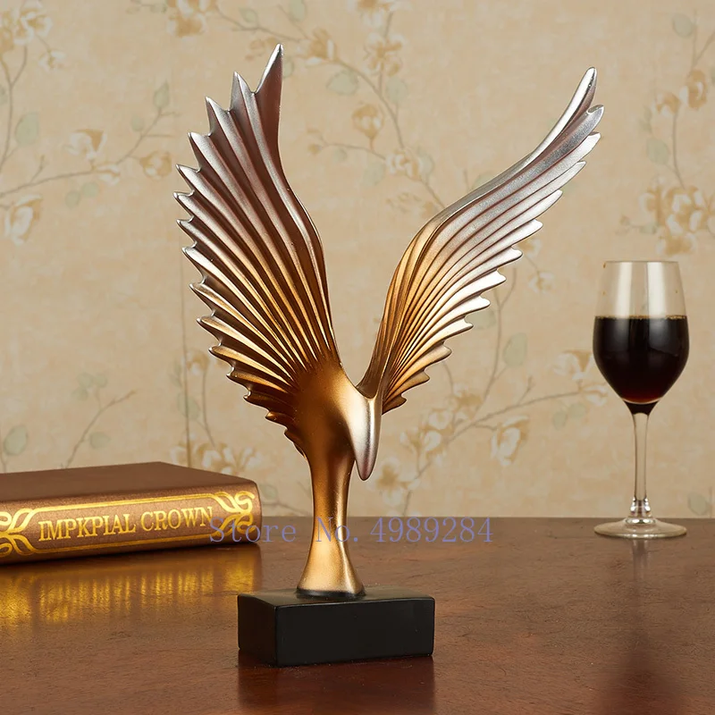 Креативные скандинавские абстрактные животные Орел Ретро золотые поделки