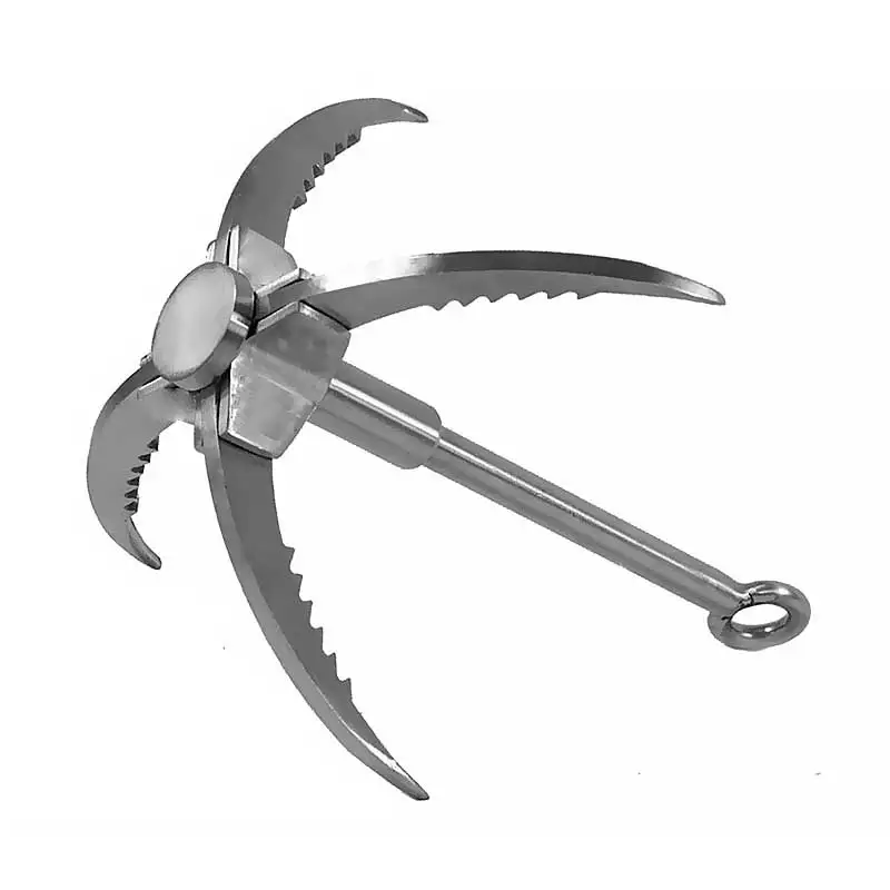 

Foldable Survival Grappling Hook For Climbing Claw Multifunctional Stainless Steel Folding Rescue Tool Outdoor Climbing Tools