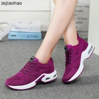 zejiaohao autumn women shoes flats causual ladies sports shoes fashion air mesh lace up light breathable female sneakers qj 1727