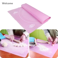 silicone baking mat pastry rolling dough with measurements non stick slip blue table sheet baking supplies for bake pizza cake