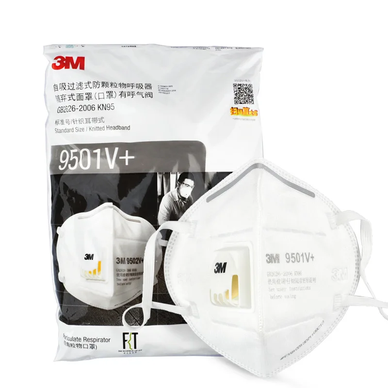 

25pcs/Bag 3M 9501V+/9502V+ KN95 Particulate Dust Mask Respirator Earloop Anti-haze Protective Masks 3M Original