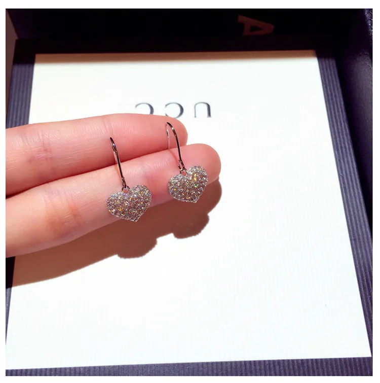 

Tylish, корейские серьги Uper Flash, изысканные, любовь, вода, новинка 2021, модные, в форме сердца, темпераментные серьги, серьги