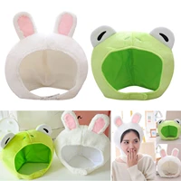 Cute Animal Ears Plush Headbands FrogRabbit Headwear for Halloween Costume Cosplay