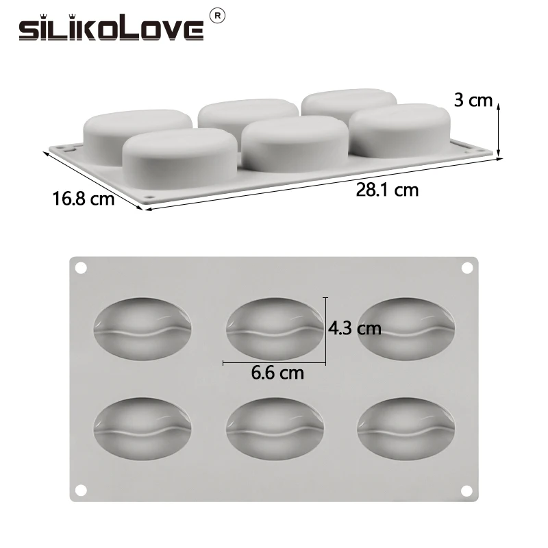 Силиконовые формы для Мусса SILIKOLOVE 6 форм выпечки муссов и десертов инструменты