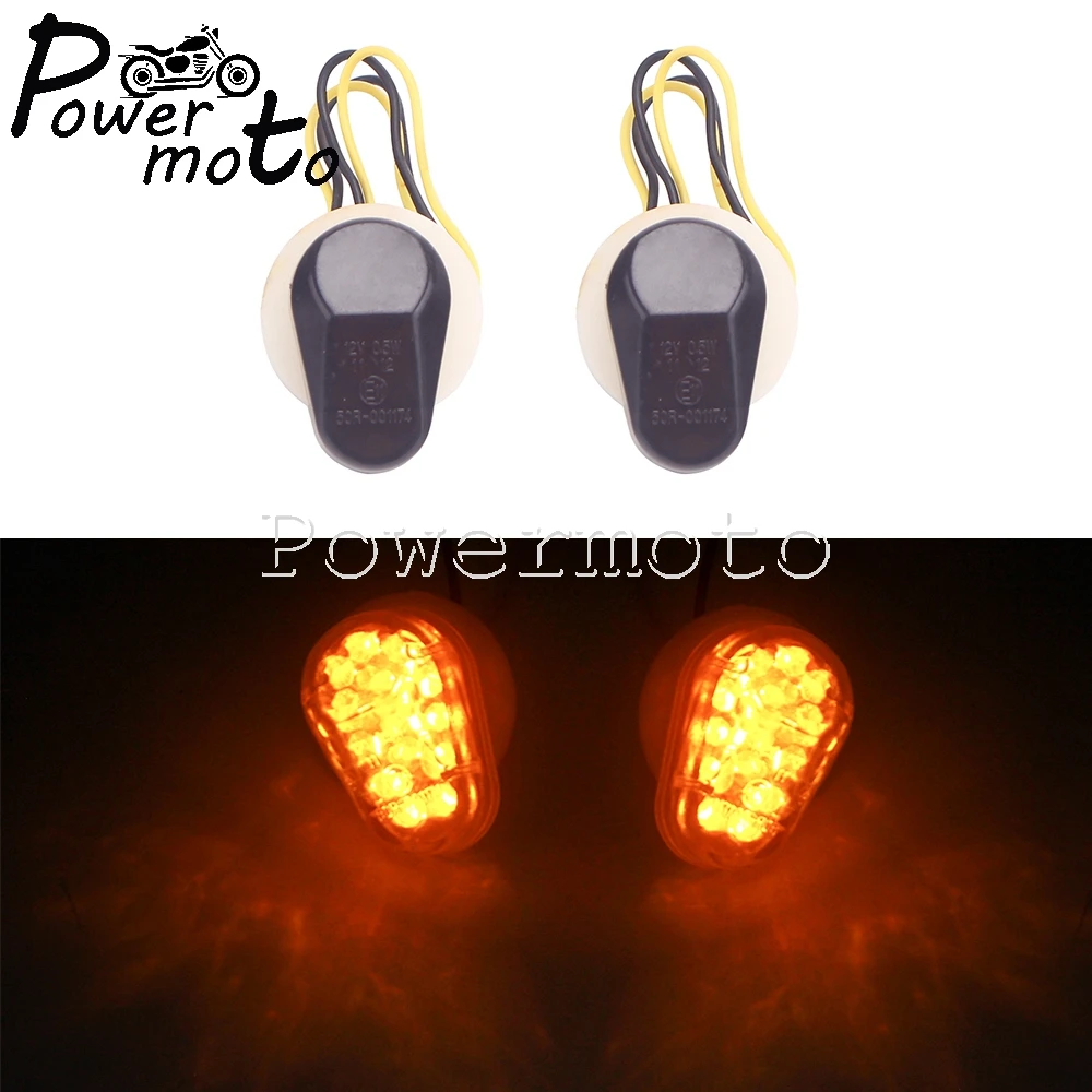 

Motorcycle Flush Mount LED Turn Signal Light Blinker Indicator Flasher Lamp for Yamaha R1 R6 R6S FZ6/FZ Fazer FZ1/FZ Fazer 02-08